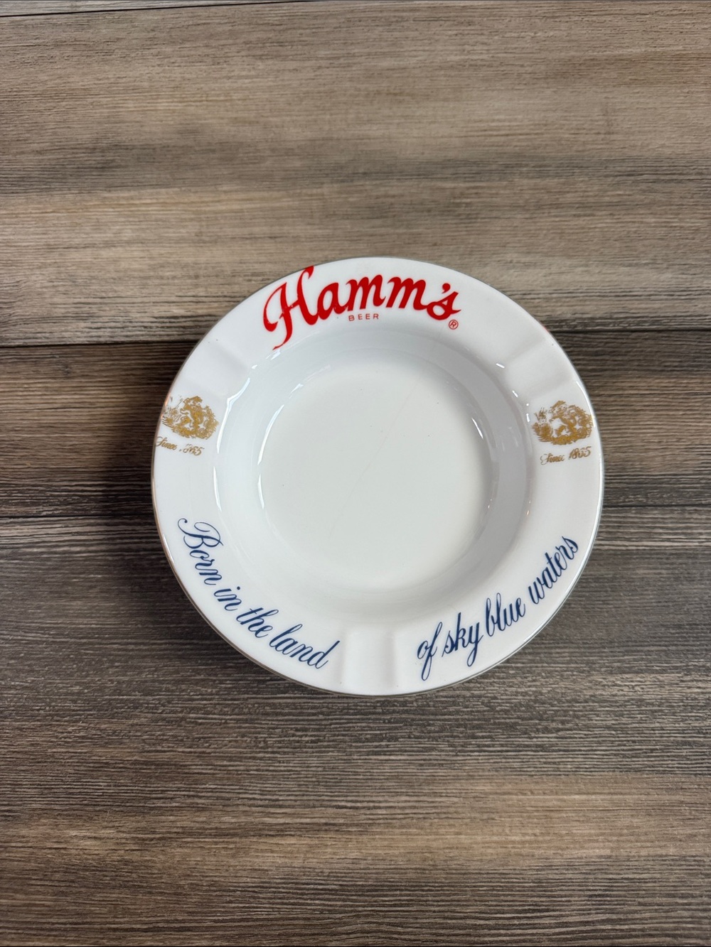 Vintage Hamm's Beer Ashtray